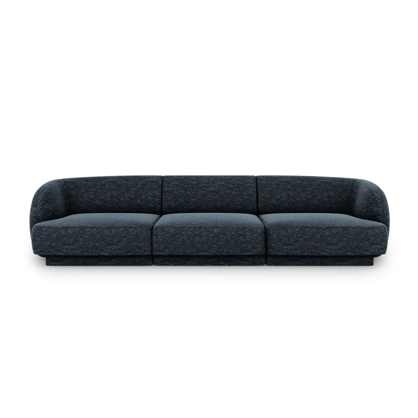 Miley 3-Sitzer Sofa mit Bezug aus Chenille, 255x90 cm - ZEN ZONE Furniture