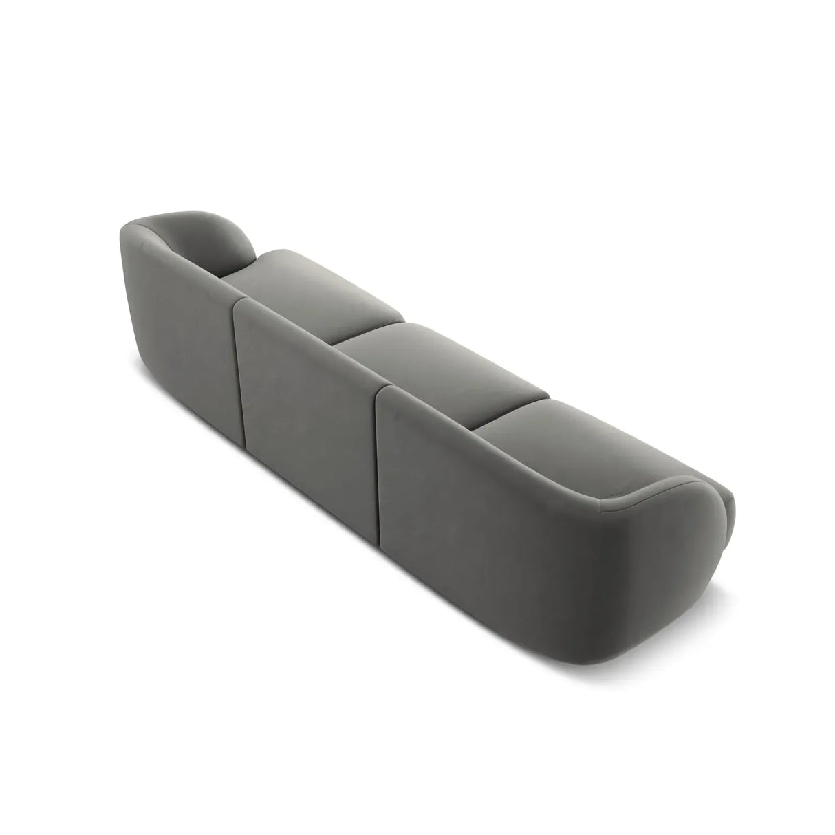 Miley 3-Sitzer Sofa mit Bezug aus Samt oder Boucle, 255x90 cm - ZEN ZONE Furniture