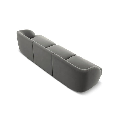 Miley 3-Sitzer Sofa mit Bezug aus Samt oder Boucle, 255x90 cm - ZEN ZONE Furniture