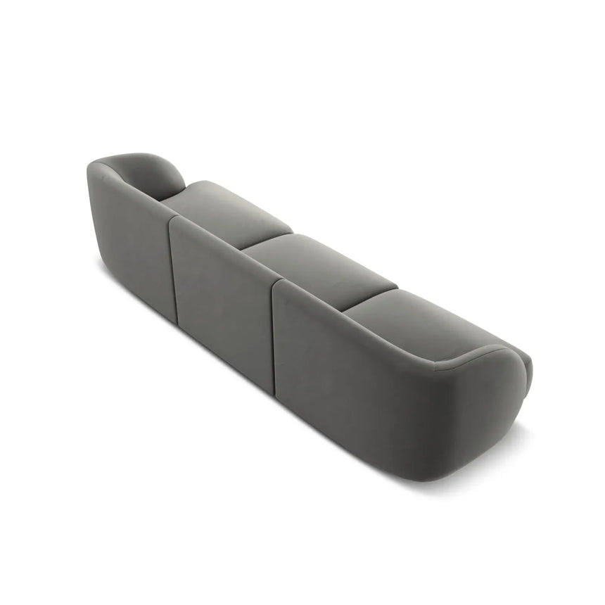 Miley 3-Sitzer Sofa mit Bezug aus Samt oder Boucle, 255x90 cm - ZEN ZONE Furniture