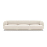 Miley 3-Sitzer Sofa mit Bezug aus Samt oder Boucle, 255x90 cm - ZEN ZONE Furniture
