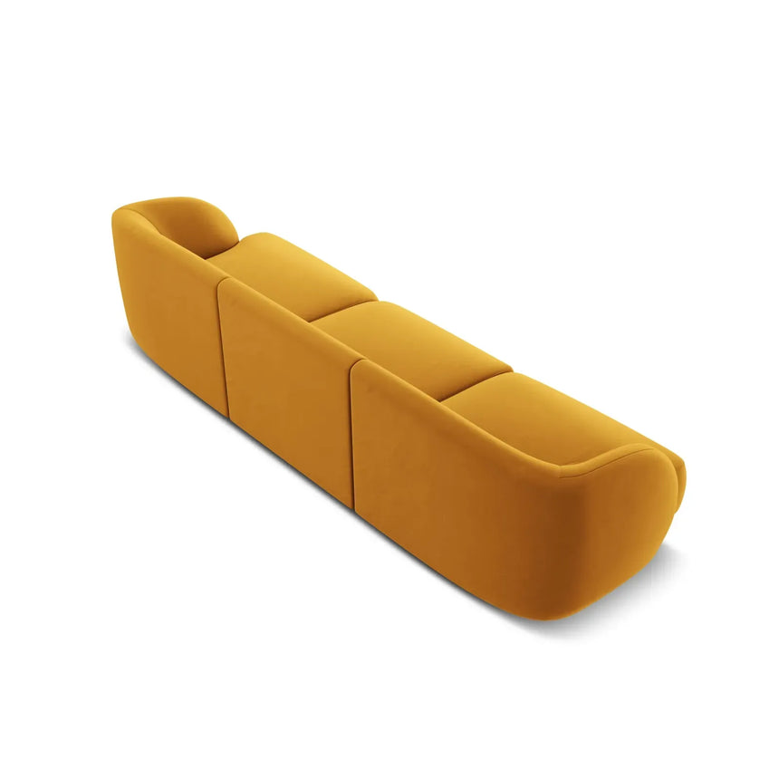Miley 3-Sitzer Sofa mit Bezug aus Samt oder Boucle, 255x90 cm - ZEN ZONE Furniture