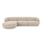 Miley 4-Sitzer Ecksofa Links mit Bezug aus Samt oder Chenille, 255x156 cm - ZEN ZONE Furniture