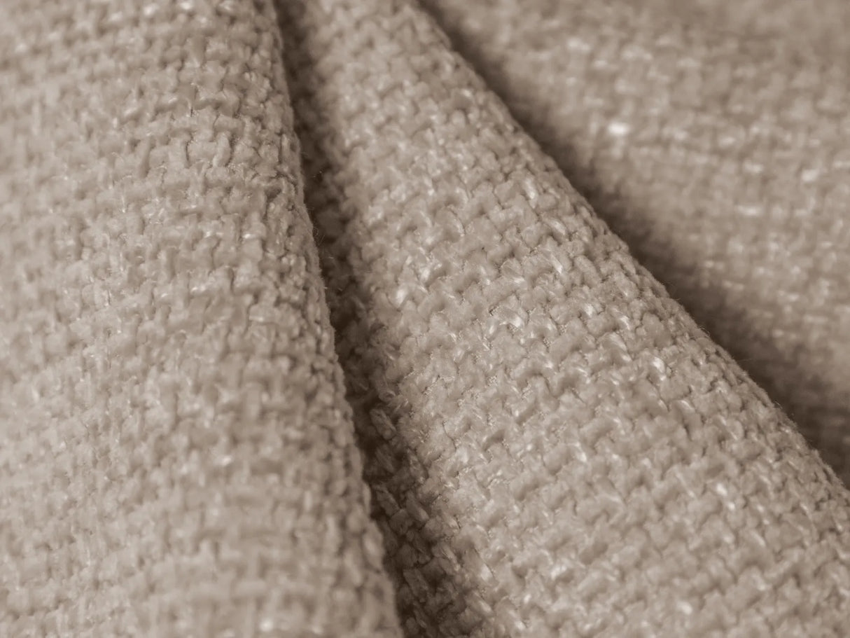 Miley 4-Sitzer Ecksofa Links mit Bezug aus Chenille (Haga30) in Beige, 255x156 cm – Bild 4