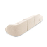 Miley 4-Sitzer Sofa, Linke Seite offen, in Chenille (Haga23) in Leichtes Beige, 323x90 cm – Bild 4