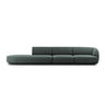 Miley 4-Sitzer Sofa, Linke Seite offen, in Chenille (Haga78) in Petrol, 323x90 cm – Bild 1