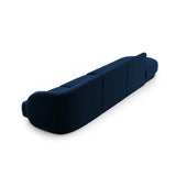 Miley 4-Sitzer Sofa, Linke Seite offen, in Samt (Blu86) in Königsblau, 323x90 cm – Bild 4