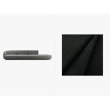 Miley 4-Sitzer Sofa, Rechte Seite offen, in Boucle (Bal2082) in Schwarz, 323x90 cm – Bild 1