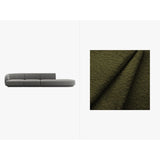 Miley 4-Sitzer Sofa, Rechte Seite offen, in Boucle (Bal2090) in Dunkles olivgrün, 323x90 cm – Bild 1