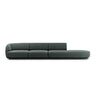 Miley 4-Sitzer Sofa, Rechte Seite offen, in Chenille (Haga78) in Petrol, 323x90 cm – Bild 1