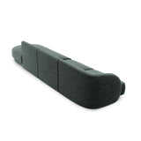 Miley 4-Sitzer Sofa, Rechte Seite offen, in Chenille (Haga78) in Petrol, 323x90 cm – Bild 4