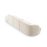 Miley 4-Sitzer Sofa, Rechte Seite offen, in Samt (Blu22) in Leichtes Beige, 323x90 cm – Bild 4