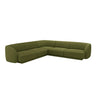 Miley 5-Sitzer Ecksofa mit Bezug aus Samt oder Boucle, 255x255 cm - ZEN ZONE Furniture