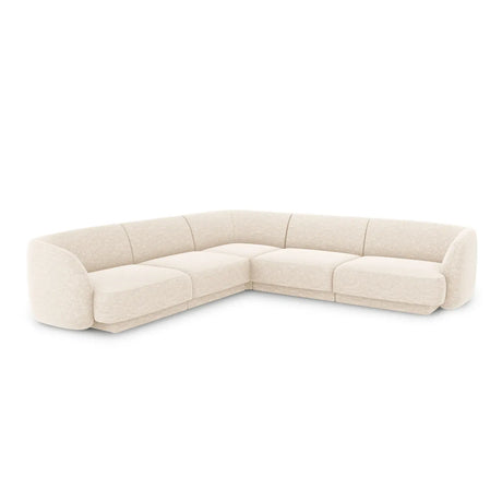 Miley 5-Sitzer Ecksofa mit Bezug aus Chenille, 255x255 cm - ZEN ZONE Furniture