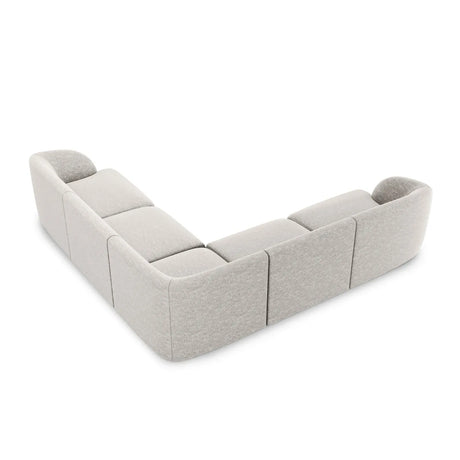 Miley 5-Sitzer Ecksofa mit Bezug aus Chenille, 255x255 cm - ZEN ZONE Furniture