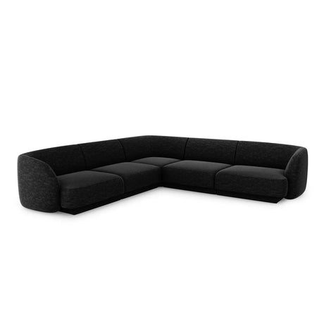 Miley 5-Sitzer Ecksofa mit Bezug aus Chenille, 255x255 cm - ZEN ZONE Furniture