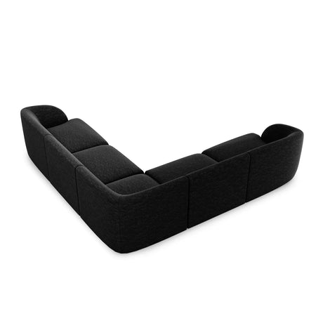 Miley 5-Sitzer Ecksofa mit Bezug aus Chenille, 255x255 cm - ZEN ZONE Furniture