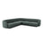 Miley 5-Sitzer Ecksofa mit Bezug aus Chenille, 255x255 cm - ZEN ZONE Furniture