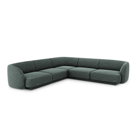 Miley 5-Sitzer Ecksofa mit Bezug aus Chenille, 255x255 cm - ZEN ZONE Furniture