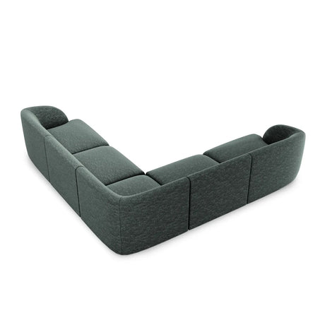 Miley 5-Sitzer Ecksofa mit Bezug aus Chenille, 255x255 cm - ZEN ZONE Furniture