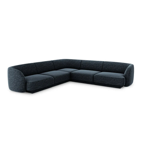 Miley 5-Sitzer Ecksofa mit Bezug aus Chenille, 255x255 cm - ZEN ZONE Furniture