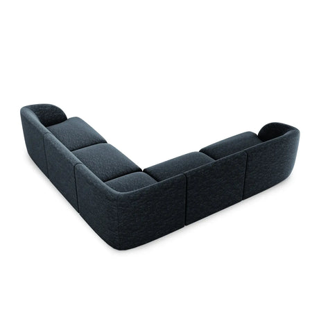 Miley 5-Sitzer Ecksofa mit Bezug aus Chenille, 255x255 cm - ZEN ZONE Furniture