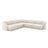 Miley 5-Sitzer Ecksofa mit Bezug aus Samt oder Boucle, 255x255 cm - ZEN ZONE Furniture