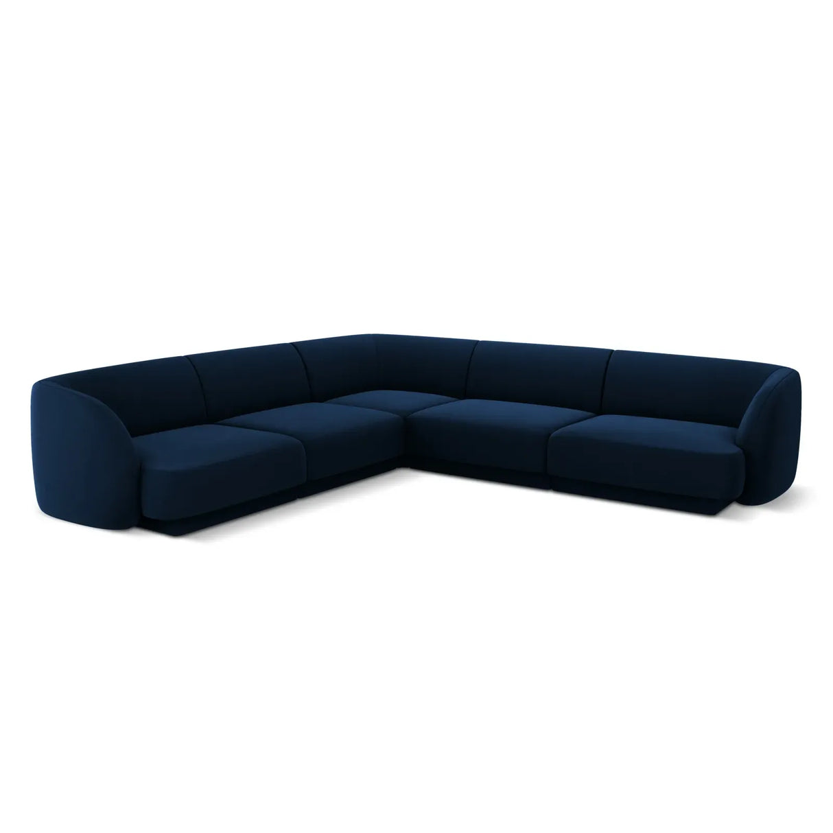 Miley 5-Sitzer Ecksofa mit Bezug aus Samt oder Boucle, 255x255 cm - ZEN ZONE Furniture