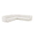 Miley 5-Sitzer Ecksofa mit Bezug aus Samt oder Boucle, 255x255 cm - ZEN ZONE Furniture