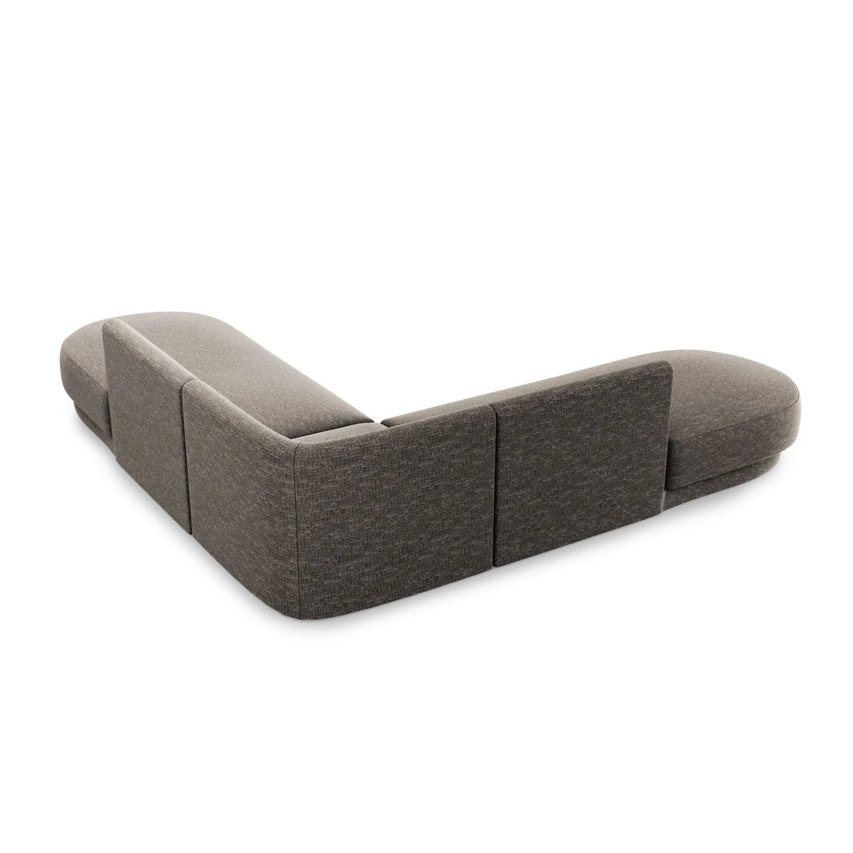 Miley 5-Sitzer Ecksofa, symmetrisch, in Chenille (Haga16) in Grau, 248x248 cm – Bild 4