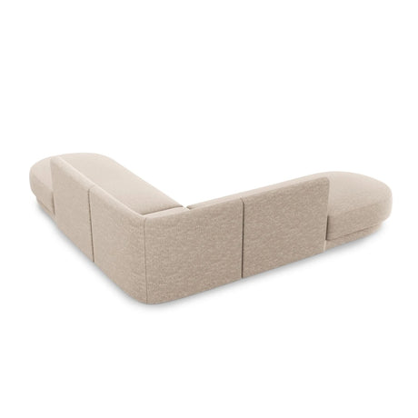 Miley 5-Sitzer Ecksofa, symmetrisch, in Chenille (Haga30) in Beige, 248x248 cm – Bild 4