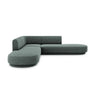 Miley 5-Sitzer Ecksofa, symmetrisch, in Chenille (Haga78) in Petrol, 248x248 cm – Bild 1