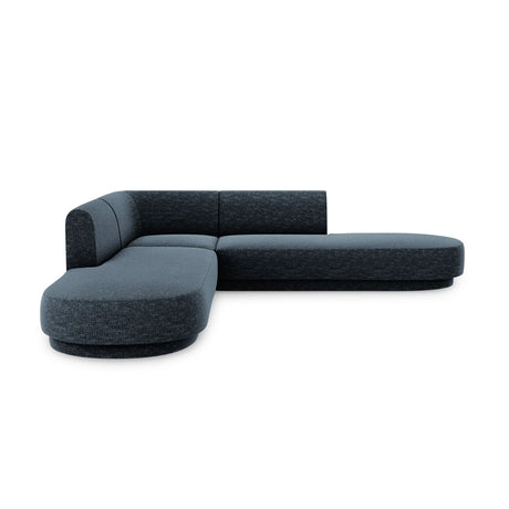 Miley 5-Sitzer Ecksofa, symmetrisch, in Chenille (Haga86) in Königsblau, 248x248 cm – Bild 1