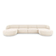 Miley 5-Sitzer Panorama-Sofa mit Bezug aus Chenille, 330x156 cm - ZEN ZONE Furniture