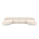 Miley 5-Sitzer Panorama-Sofa mit Bezug aus Chenille, 330x156 cm - ZEN ZONE Furniture