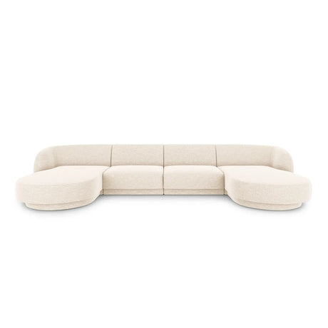 Miley 5-Sitzer Panorama-Sofa mit Bezug aus Chenille, 330x156 cm - ZEN ZONE Furniture