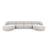 Miley 5-Sitzer Panorama-Sofa mit Bezug aus Chenille, 330x156 cm - ZEN ZONE Furniture