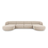 Miley 5-Sitzer Panorama-Sofa mit Bezug aus Chenille, 330x156 cm - ZEN ZONE Furniture