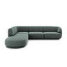 Miley 6-Sitzer Ecksofa, Chaiselongue Links, in Chenille (Haga78) in Petrol, 255x248 cm – Bild 1