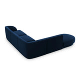 Miley 6-Sitzer Ecksofa, Chaiselongue Links, in Samt (Blu86) in Königsblau, 255x248 cm – Bild 4