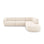 Miley 6-Sitzer Ecksofa, Chaiselongue Rechts, in Chenille (Haga23) in Leichtes Beige, 255x248 cm – Bild 1
