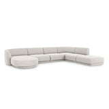 Miley 6-Sitzer Panorama-Sofa Rechts mit Bezug aus Chenille, 330x255 cm - ZEN ZONE Furniture