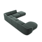 Miley 6-Sitzer Panorama-Sofa Rechts mit Bezug aus Chenille, 330x255 cm - ZEN ZONE Furniture