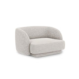 Miley Sessel mit Bezug in Chenille (Haga06) in Hellgrau, 103x90 cm – Bild 3