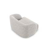 Miley Sessel mit Bezug in Chenille (Haga06) in Hellgrau, 103x90 cm – Bild 4