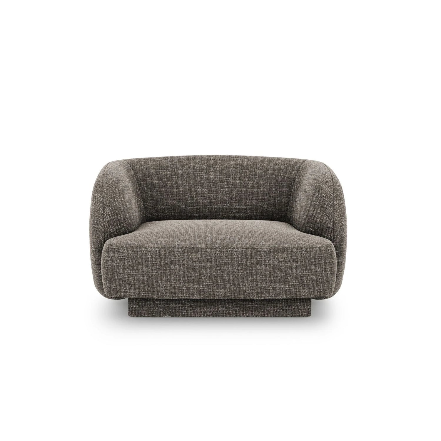 Miley Sessel mit Bezug in Chenille (Haga16) in Grau, 103x90 cm – Bild 1