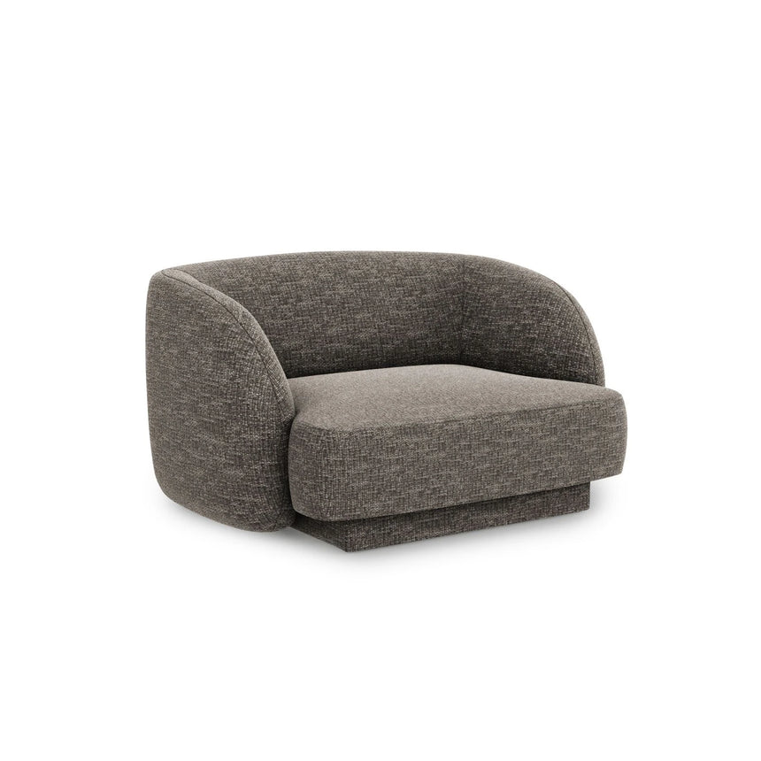 Miley Sessel mit Bezug in Chenille (Haga16) in Grau, 103x90 cm – Bild 3