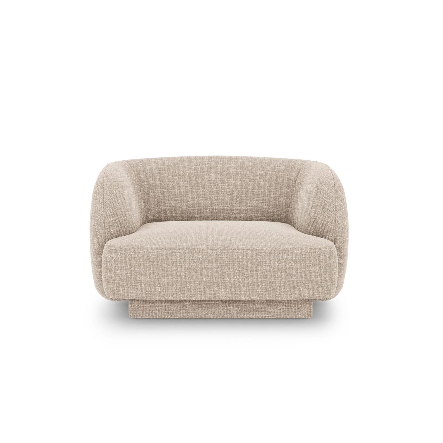 Miley Sessel mit Bezug in Chenille (Haga30) in Beige, 103x90 cm – Bild 1