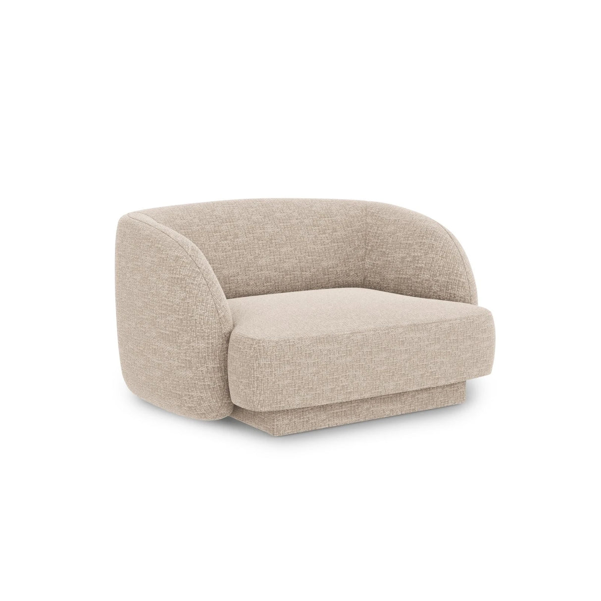 Miley Sessel mit Bezug in Chenille (Haga30) in Beige, 103x90 cm – Bild 3