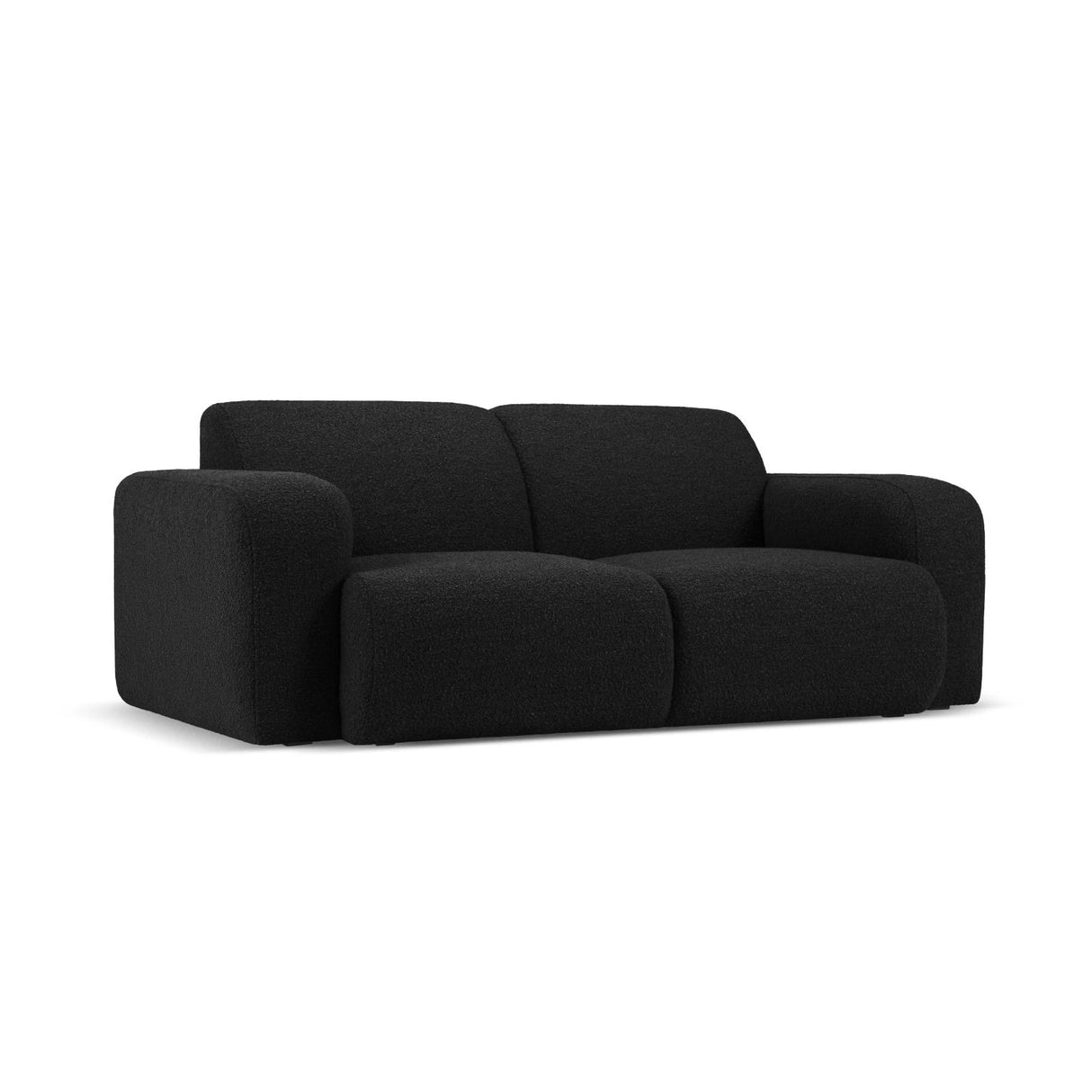 Molino 2-Sitzer Sofa mit Bezug aus Boucle (Bal2082) in Schwarz, 170x95 cm – Bild 3
